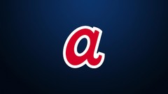 Blue retro logos atlanta braves