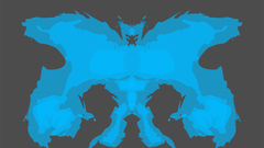 Blue Rorschach test