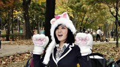 Blue school asians tan models black hair Korean Ryu Ji Hye