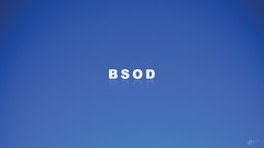 Blue Screen of Death screen of death black screen BlSoD