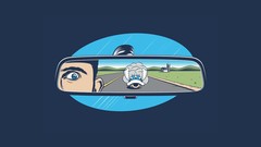 Blue shell funny back view racing mario kart