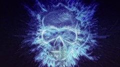 Blue skulls