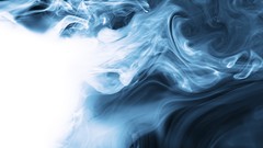 Blue smoke abstract