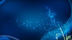 Blue smoke abstract Plants