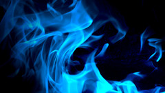 Blue smoke artwork Art