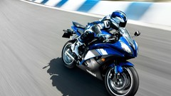 Blue Speed roads Yamaha races vehicles motorbikes
