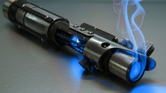 Blue star wars lightsabers artwork