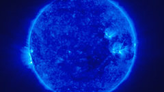 Blue sun star Space