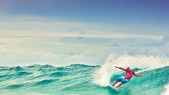 Blue surfing Beaches