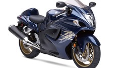 Blue Suzuki motorbikes hayabusa