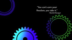 Blue text Green minimalistic Quotes