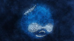 Blue text letters Typography Ukraine smiling