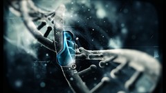 Blue text nano Technology DNA nano technology