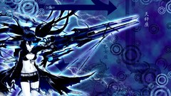 Blue text weapons fish scars navel Shorts circles coat Swords 