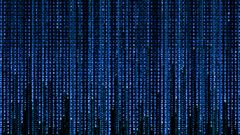 Blue the matrix code
