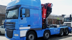 Blue trucks vehicles Cranes