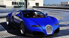 Blue tuning bugatti veyron