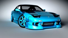 Blue tuning cars Nissan