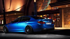 Blue tuning cars sports cars bmw m5