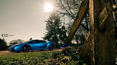 Blue tuning cars wheels vehicles lamborghini gallardo luxury 