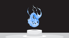 Blue vector tunnel abstract