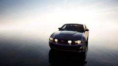 Blue vehicles Ford mustang muscle cars