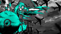 Blue vocaloid hatsune miku