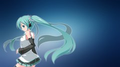 Blue vocaloid hatsune miku