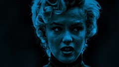 Blue wall dark Marilyn Monroe