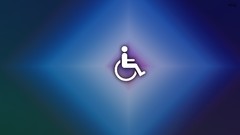 Blue wheelchair disabled littleTeufel