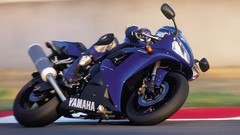Blue wheels Speed transportation races yamaha r1 motorbikes