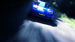 Blue white cars Acura vehicles