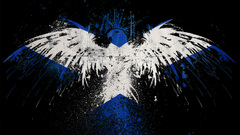 Blue white Eagles artwork