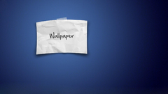 blue white simple blue background text Minimalism Typography