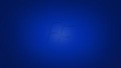 Blue windows 7 minimalistic microsoft windows