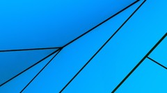 Blue windows 8 minimalistic