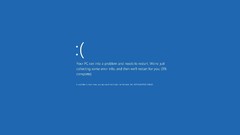 Blue windows 8 minimalistic Blue Screen of Death screen of death