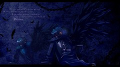 Blue wings text Ribbons