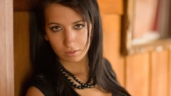 Blue woman brunettes models maria huge boobs Maria Swan Jana