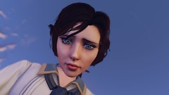 Blue woman elizabeth skies bioshock infinite video games