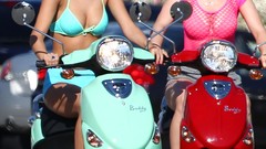 Blue woman Selena Gomez Actress brunettes singers bikini