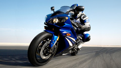Blue Yamaha road Bikes
