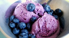 Blueberries ice cream