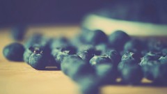 Blueberry depth of field