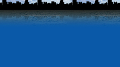 Bluecity silhouette abstract