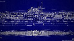 Blueprints Navy schematic submarine