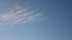 Blues sky simple clouds