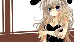 Blush anime girls animal ears suzu bunny suit