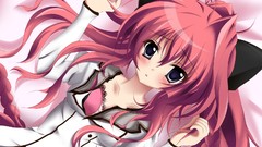 Blush anime girls blue eyes school uniforms bra mashiroiro 