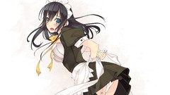 Blush anime girls green eyes murakami suigun underwear panties 